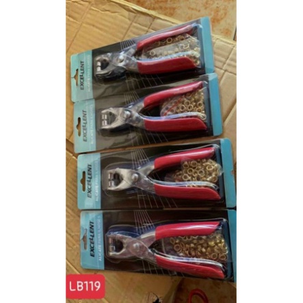 Kìm Bấm Cúc Vành Áo Kim Loại Đa Năng Bộ Kìm Bấm Khuy Kèm Cúc Bấm 9.5mm Thép Không Gỉ, Khoen Ore Quần Áo Tiện Lợi