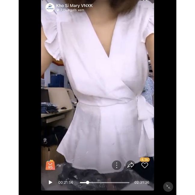 {Tri ân} Áo lụa xuất dư xịn dáng peplum