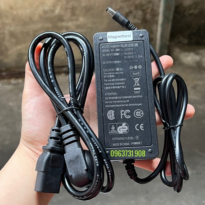 bộ nguồn 5v 10a loại tốt bảo hành 12 tháng