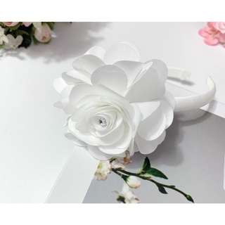 Bờm hoa hồng satin đủ màu