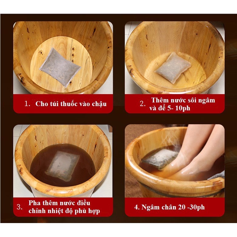 thảo mộc ngâm chân hỗ trợ sức khỏe