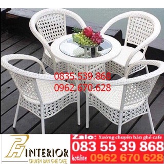 bàn ghế cafe bàn ghế nhựa giã mây bàn ghế cafe phạm hùng bàn ghế ngoài trời
