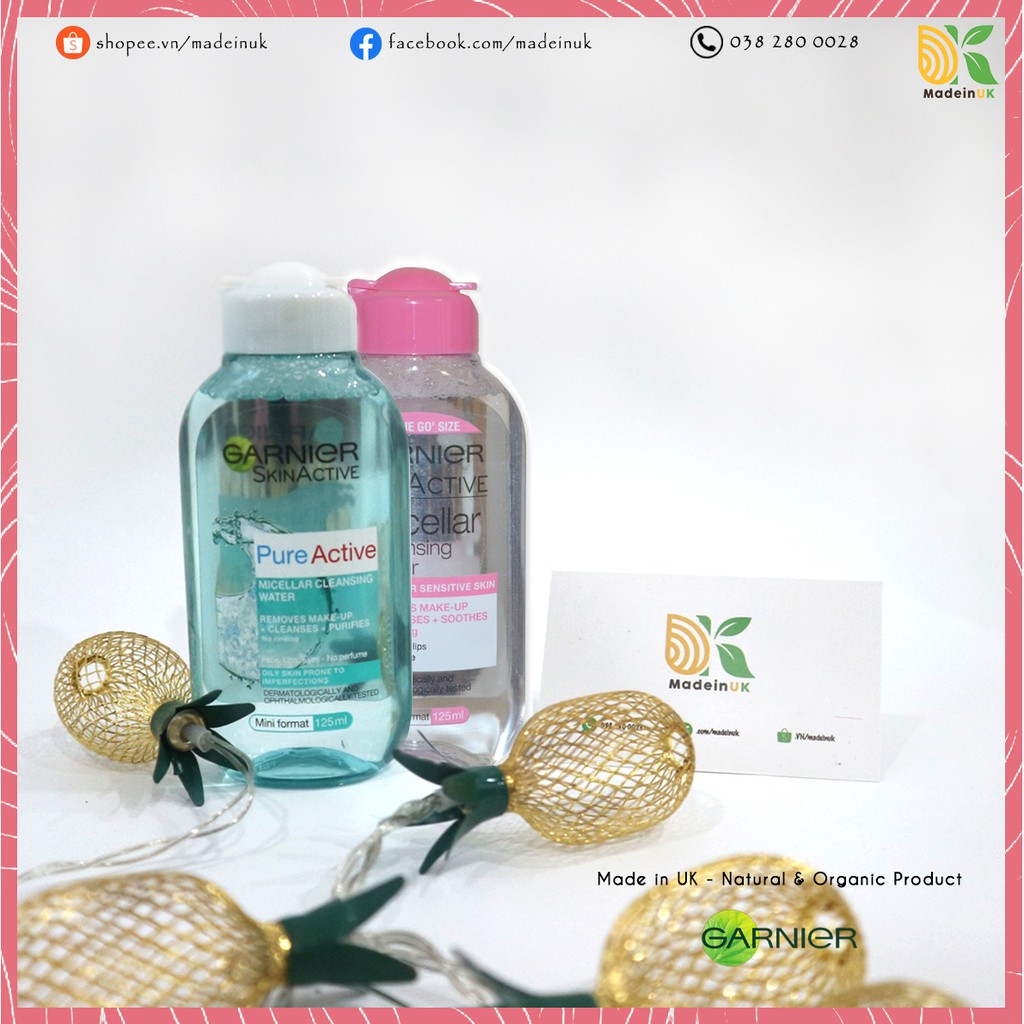 Nước Tẩy Trang Garnier Micellar Cleansing Water Cho Da Khô/ Nhạy cảm