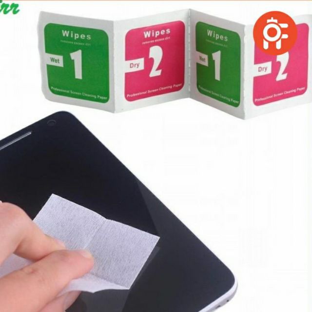 COMBO 2 MIẾNG LAU KÍNH ĐIỆN THOẠI - SỐ 1 LAU ƯỚT - SỐ 2 LAU KHÔ
