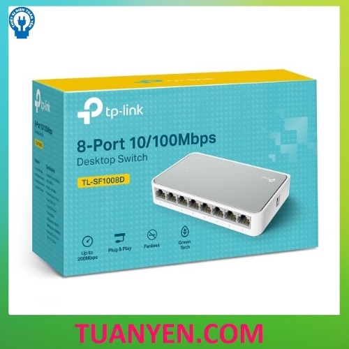 (GIAO HÀNG SIÊU TỐC )Bộ chia mạng Switch 8 port Tp - Link TL-SF1008D Chính Hãng