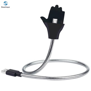 ✿♥▷ Lazy Flexible Stand Up Charging Cable Coiled Holder for iPhone Android Type-C