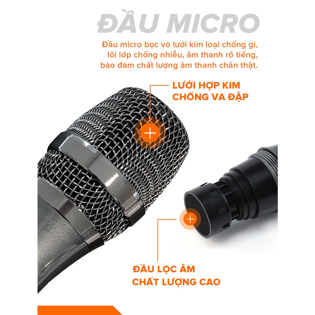 [Chính hãng] Glosrik K81 K83 K84 - Bộ Micro không dây UHF ( UHF Wireless Microphone ) Glosrik K81 K83 K84