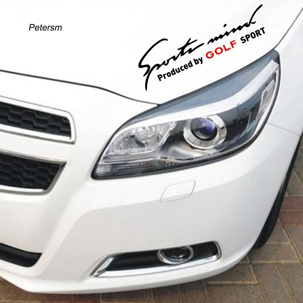 Miếng dán Sticker phản quang hình chữ PT _ Unique cho xe hơi , xe tải