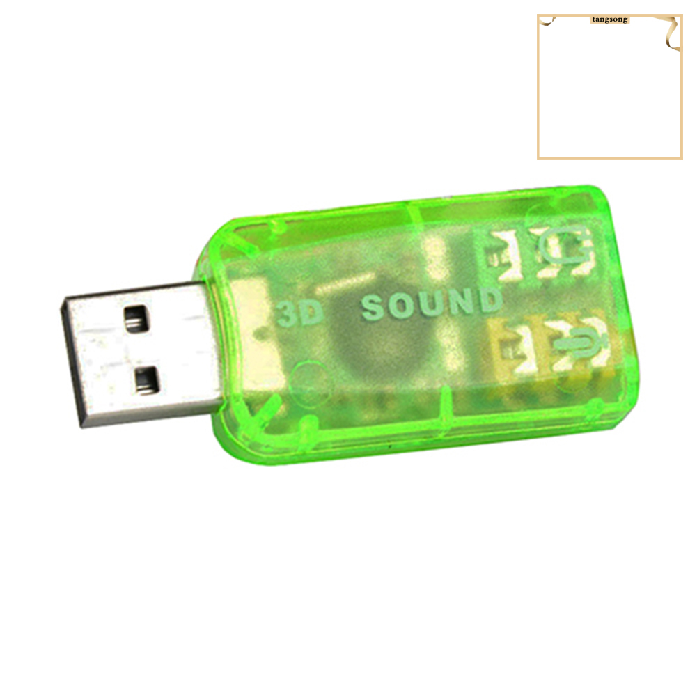 Cáp Chuyển Đổi Âm Thanh 3d 5.1 Kênh Usb Sang 3.5mm