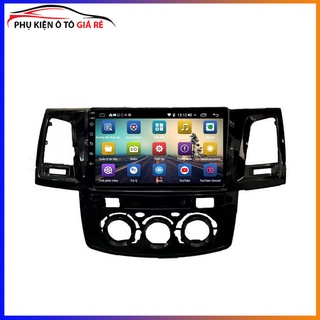 Mặt dưỡng kèm dây nguồn zin lắp màn hình android cho xe toyota fortuner
