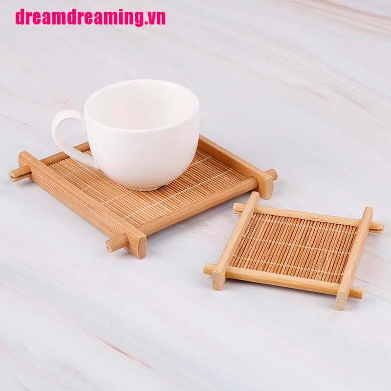 Đế Lót Ly Bằng Tre Trang Trí Bàn Ăn