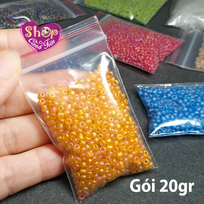 Gói 800-1.200 hạt Cườm Mờ Ngũ Sắc nhiều màu Độc, Lạ - Nguyên liệu làm vòng Thủ công