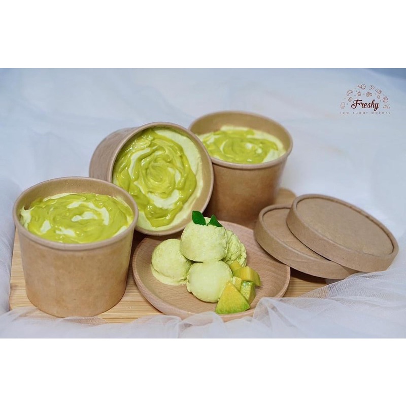 100 tô kraft nắp giấy đựng kem,cơm, mì, phở, soup, đựng thực phẩm (240 ml 360 ml 470 ml 550 ml 760 ml) bao gồm nắp giấy