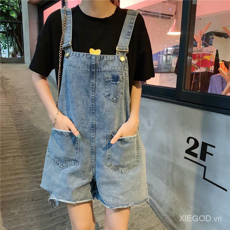 Quần Short Jeans Lưng Cao Ống Rộng Phong Cách Hàn Quốc Cho Nữ | BigBuy360 - bigbuy360.vn