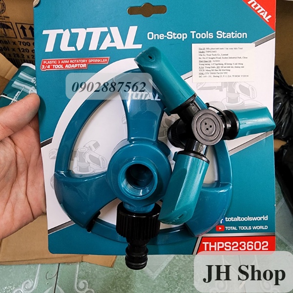 Đầu phun tưới nước xoay tay Total THPS23602