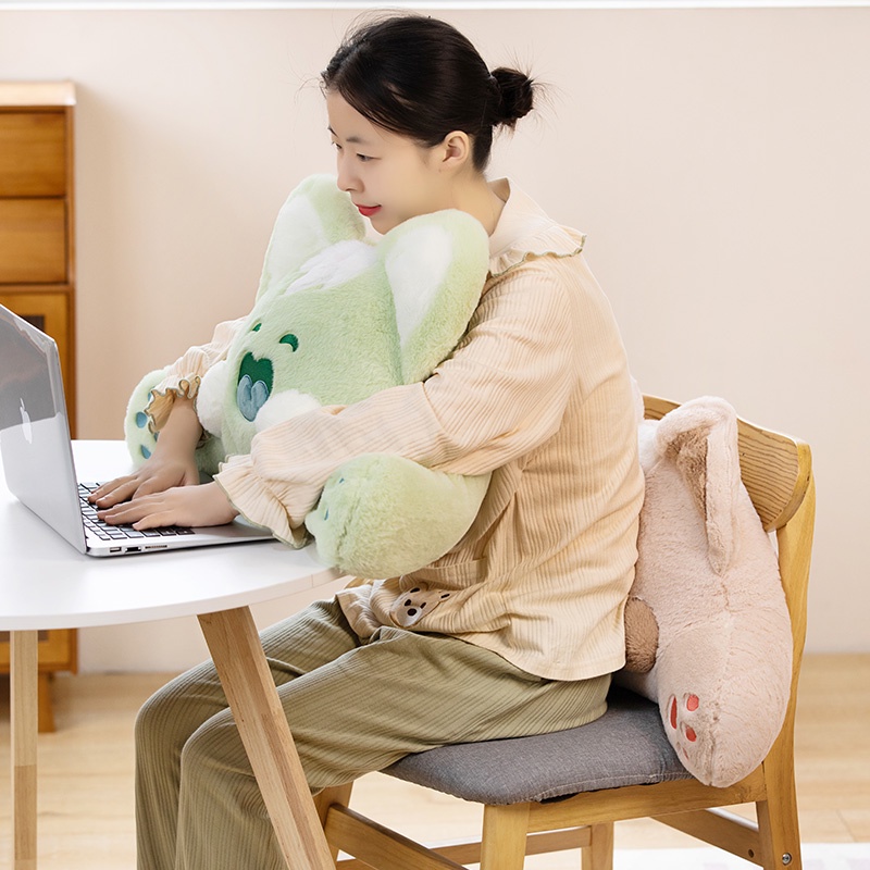 Gối Tựa Lưng Hình Chú Mèo Doodle Đáng Yêu Cho Ghế Sofa