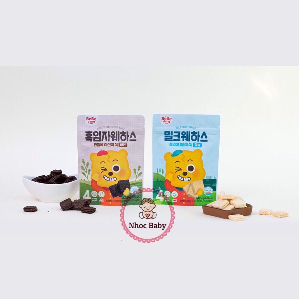 BEBEDANG | Bánh xốp ăn dặm kem dừa bổ sung Ca &amp; Zn cho bé 12m+ 50g