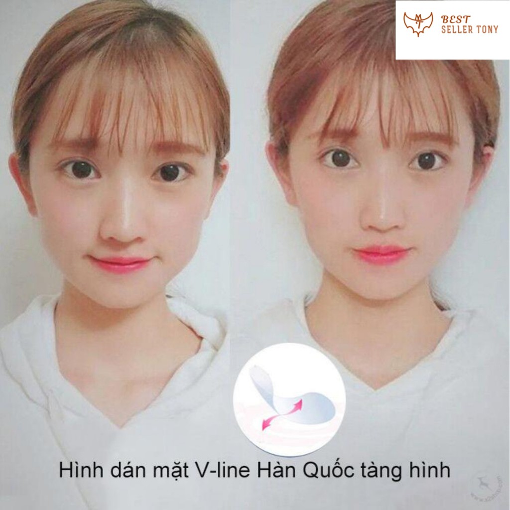 Miếng dán khuôn mặt Vline giảm béo cao cấp 120 miếng - Best Seller Tony