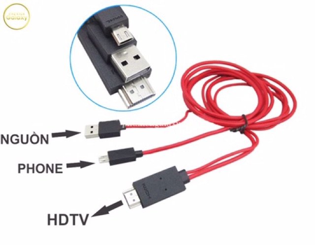 [Giá Sốc] 🔺 CÁP HDMI SAMSUNG KẾT NỐI ĐIỆN THOẠI VỚI TIVI  [GiaSi01Shop]