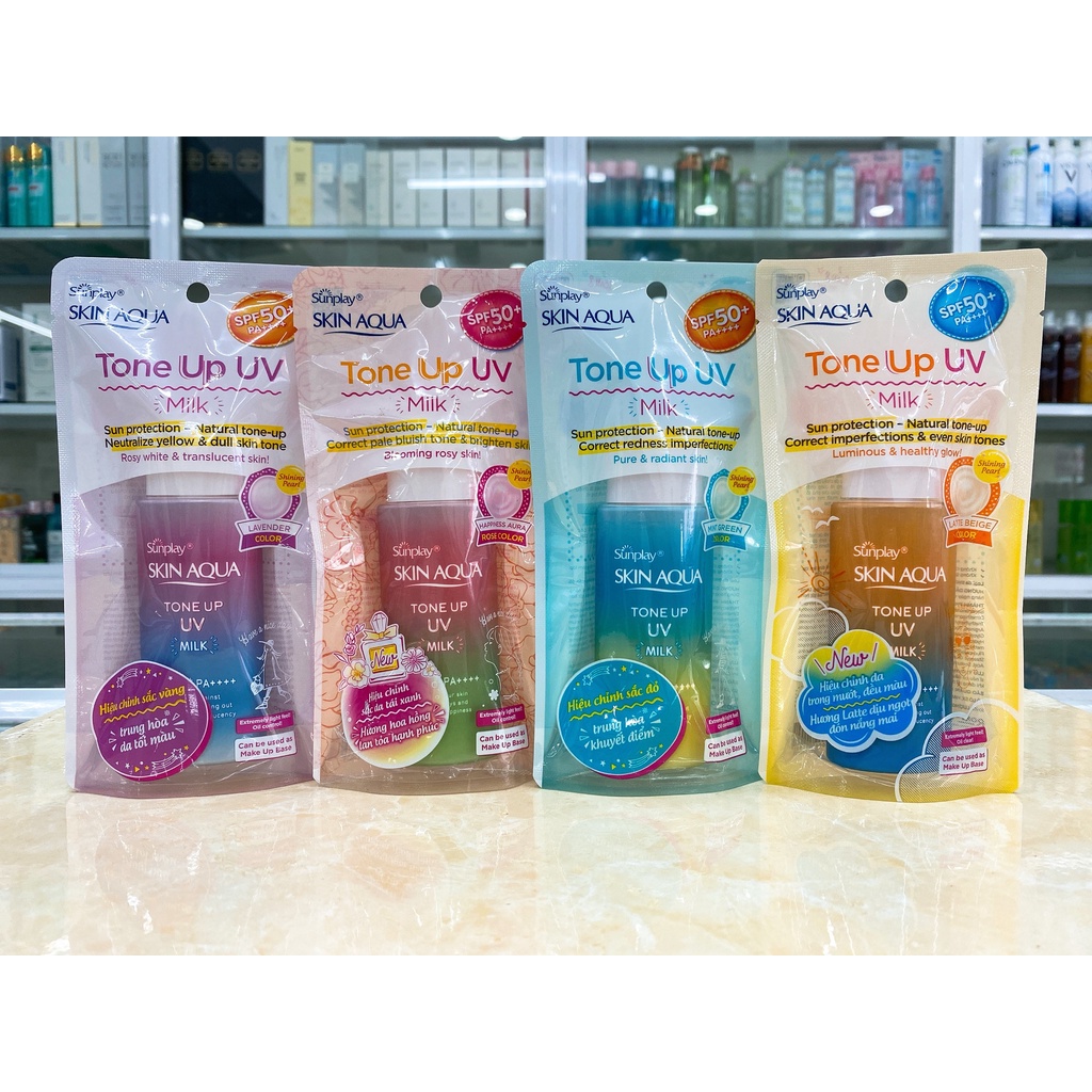Sữa Chống Nắng Hiệu Chỉnh Sắc Da Sunplay Skin Aqua Tone Up UV 50g Chính Hãng Công Ty