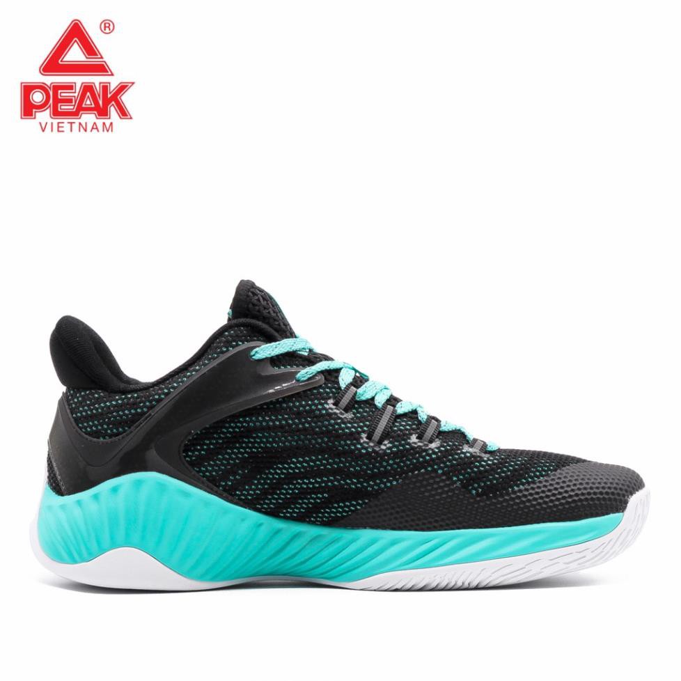 XẢ HÀNG HOT [Đỉnh Cao] Giày bóng rổ PEAK Basketball Ultra Light STA E92041A – Đen Xanh TỐT . . BÁN RẺ 👟 :)) '