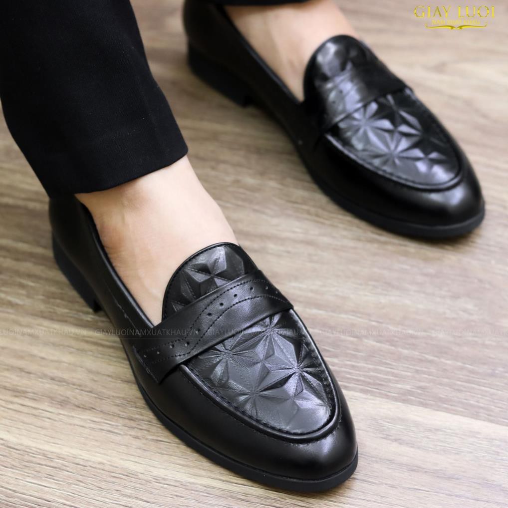Giày Da Nam,giày lười nam,giày nam đẹp dập vân 3D mã G012 | BigBuy360 - bigbuy360.vn