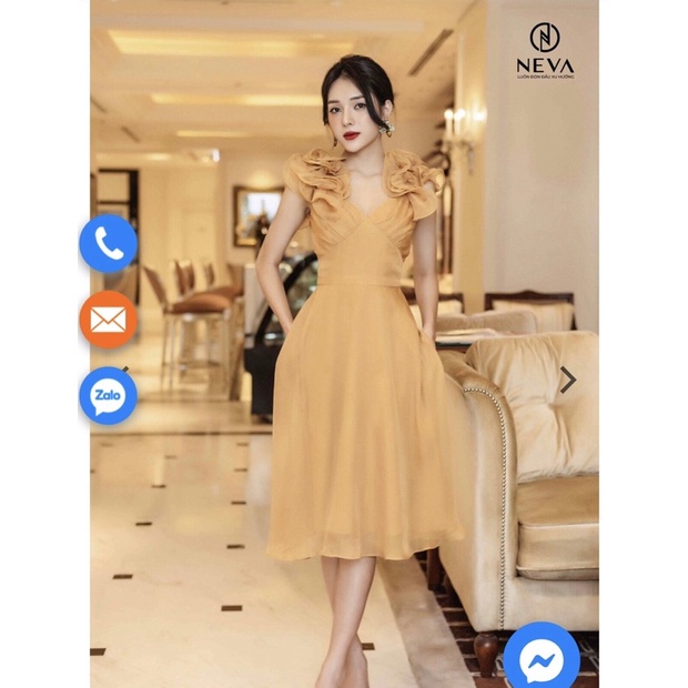 NEVA newtag đầm vàng Neva còn nguyên tag size M/L