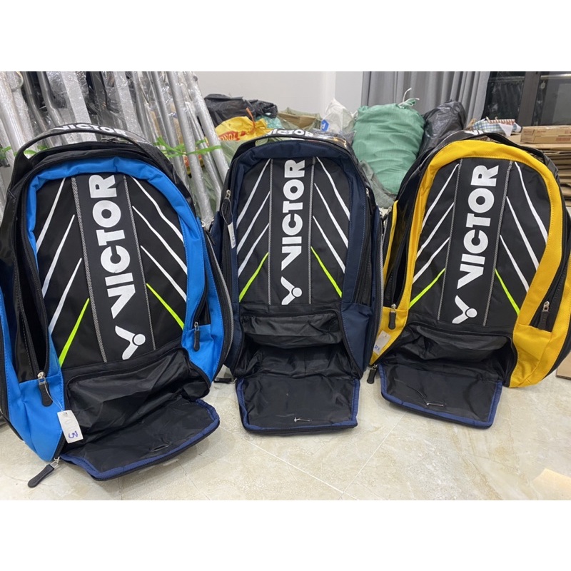 Balo đựng vợt cầu lông , tennis  VICTOR 3 ngăn siêu to, dày dặn, đủ màu {ảnh+video thật}