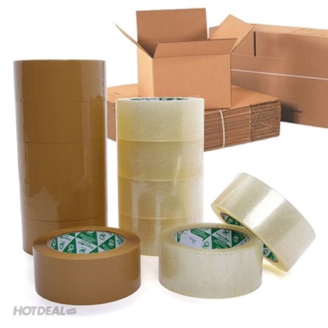 Băng dính thùng 6 cuộn size 5Fx 100yar 1400g