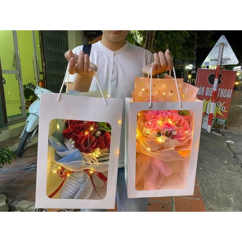 Đèn led trang trí decor 3 chế độ có dây pin độ dài 2m