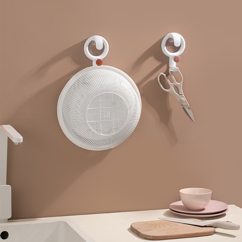 Móc Treo Đồ Hai Tầng Dán Tường Không Để Lại Dấu Vết Sáng Tạo Cho Nhà Bếp/Phòng Tắm