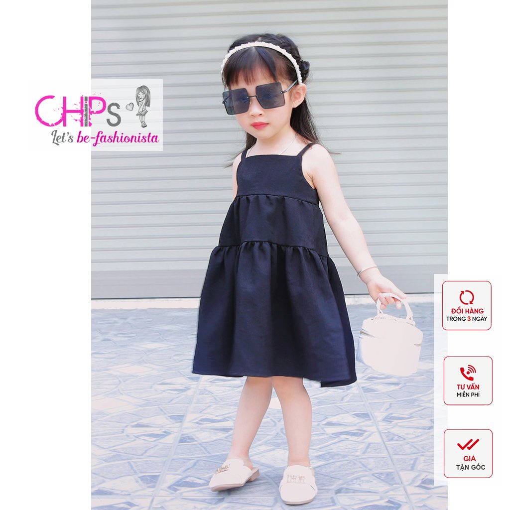 Váy babydoll Mùa Hè Cho Bé Gái Phong Cách Sang Chảnh