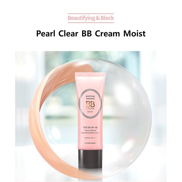 [Etude House] Precious Mineral BB Cream Moist SPF50+ / PA+++, 45 g