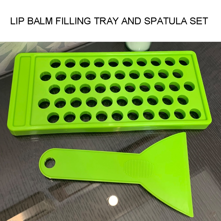 Khay Làm Son Dưỡng Môi Nhanh Chóng Và Dễ Sử Dụng &amp; Set 50 Hộp Đựng Son Dưỡng Môi Tiện Dụng