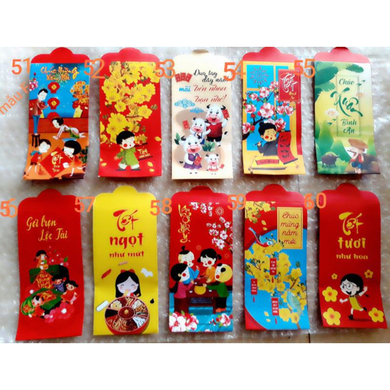 Combo 10 Bao Lì Xì Tết 2023 Được Chọn Mẫu ⚡Ảnh thật