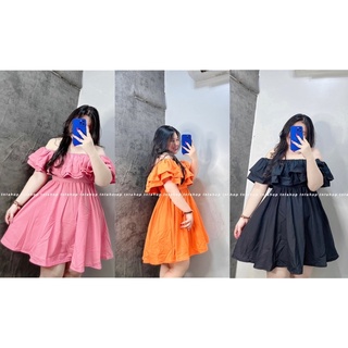 ĐẦM NỮ DÁNG NGẮN TRỄ VAI BÈO [TNT SHOP BIGSIZE 60KG 90KG]