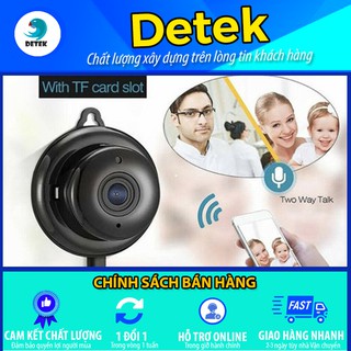 Camera IP không dây V380 treo tường tích hợp hồng ngoại quay đêm