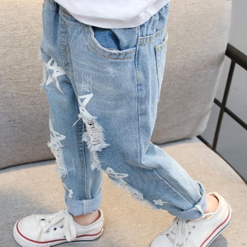 Quần jeans rách cho bé