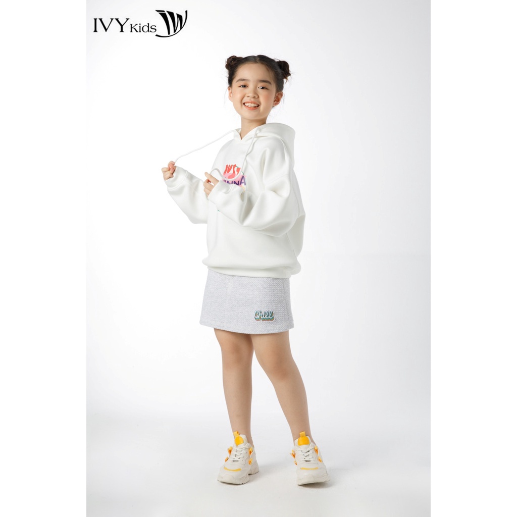 [NHẬP WABRTL5 GIẢM 10% TỐI ĐA 50K ĐH 250K ]Áo hoodie bé gái Just Wanna Have Fun IVY moda MS 59G1471