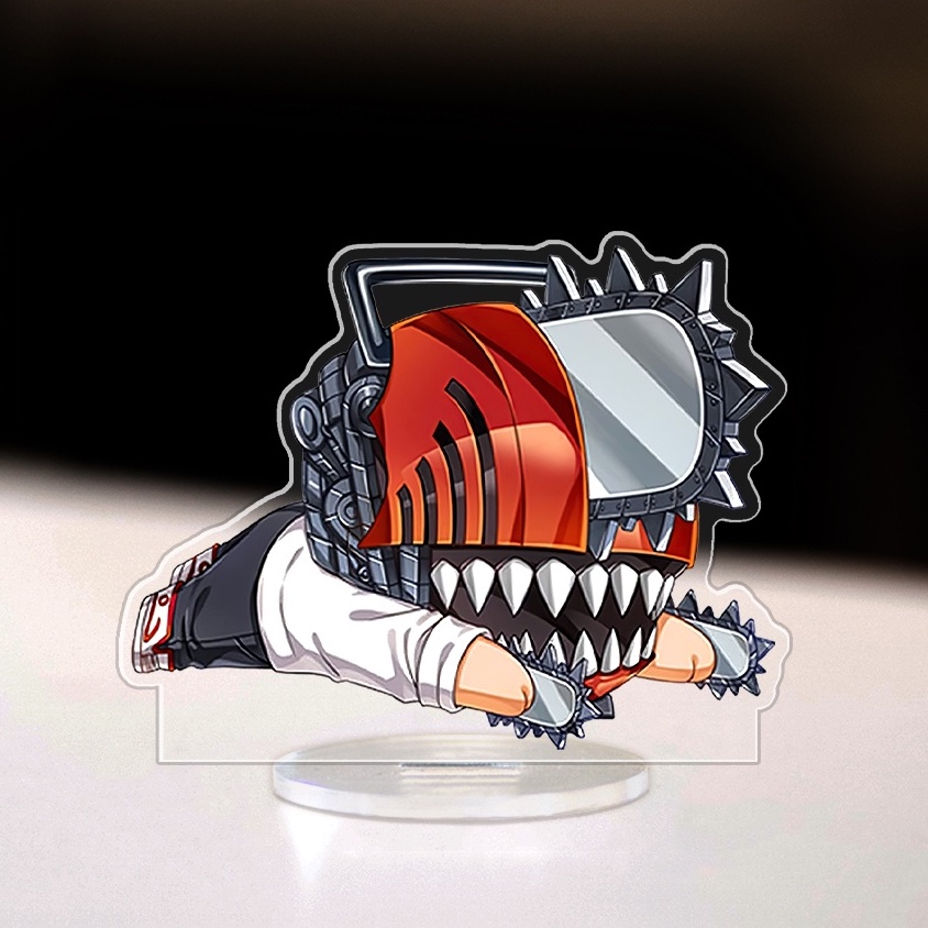 Mô hình đứng Standee anime Chainsaw Man nhân vật Denji Power Aki Makima Reze manga trang trí decor bàn học cao 8cm