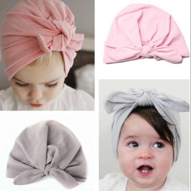 Băng đô turban mũ cho bé gái