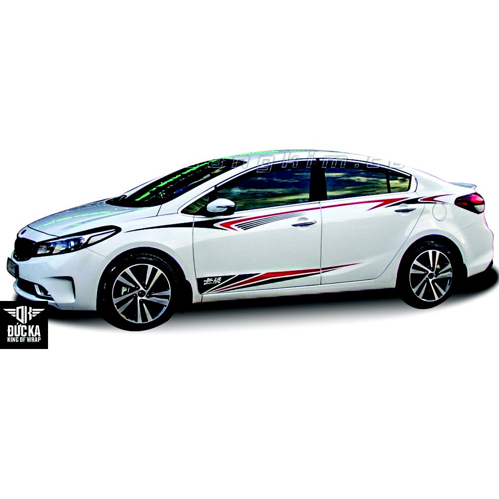 Decal Tem Xe Ô Tô Cerato - Decal cao cấp chính hãng 3 lớp
