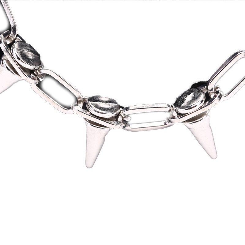 Vòng cổ choker đinh tán phong cách punk cá tính độc đáo