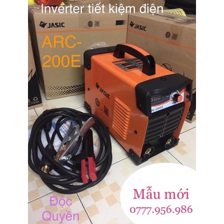 Máy hàn 🍊 freeship 🍊 tặng bộ mặt nạ hàn bó 20 que hàn hàn que chấm boong 4 ly với máy hàn jasic arc-200e mới anh quốc