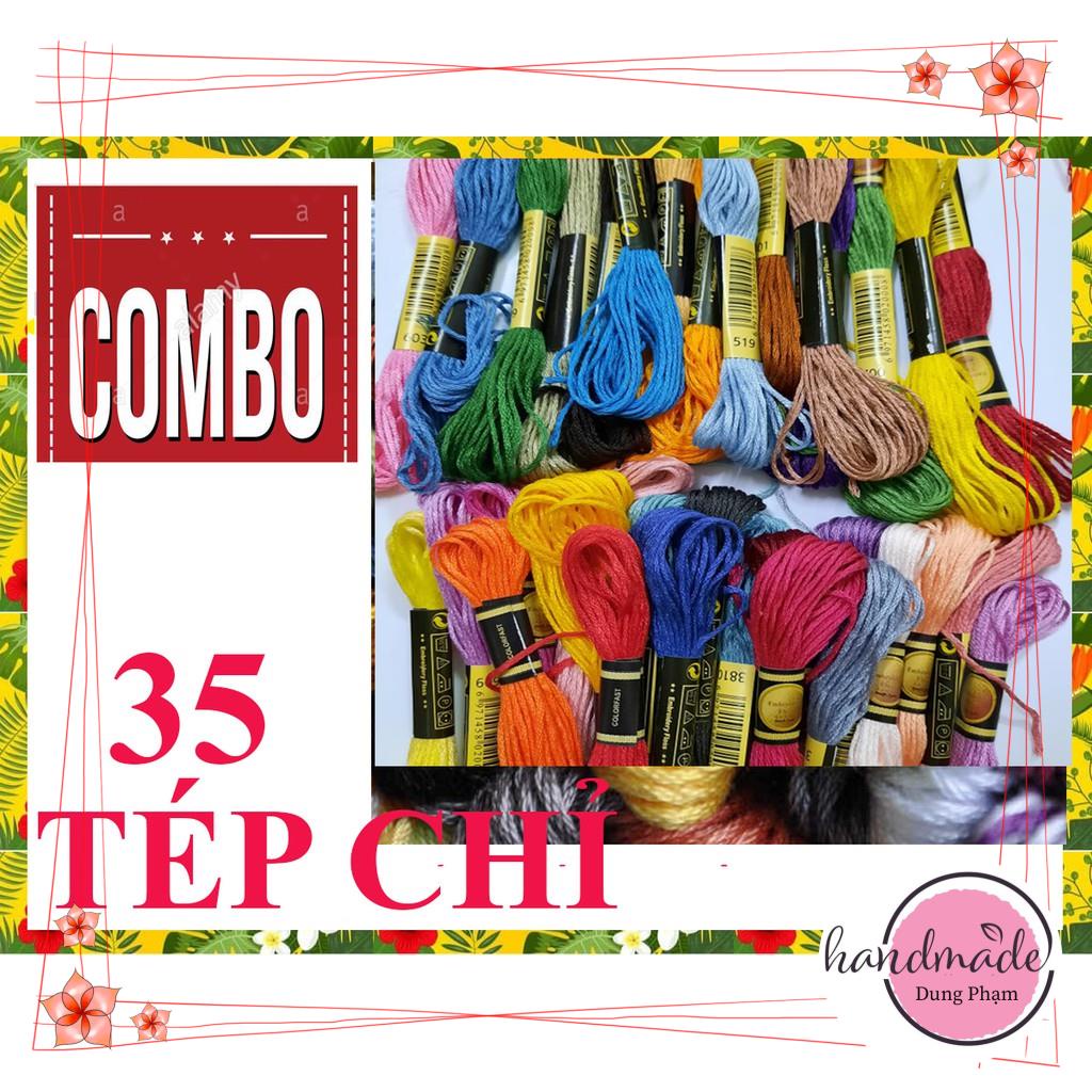 Combo 35 tép chỉ CXC- GIAO MÀU NGẪU NHIÊN HOẶC MÀU KHÁCH CHỌN