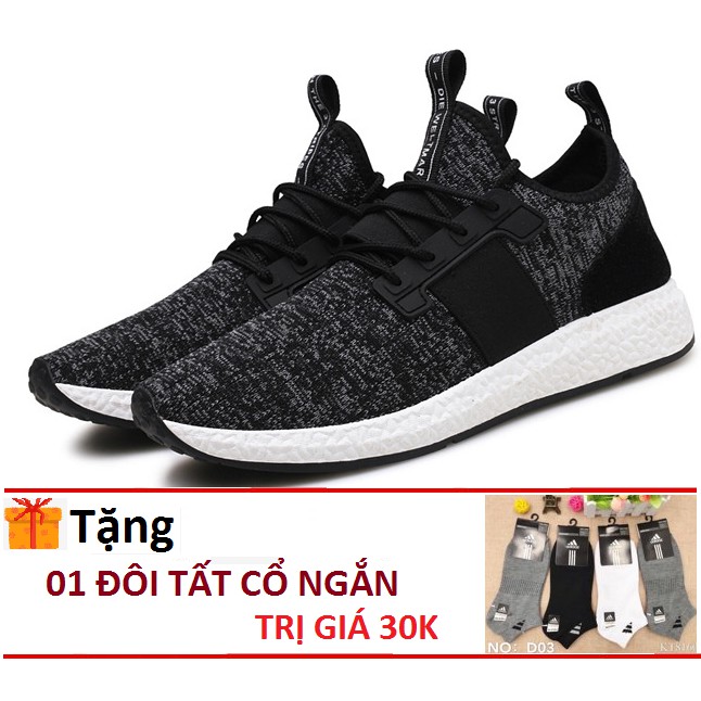 GiàyThể Thao Nam Giày Sneaker 2022 phong cách trẻ hiện đại giữ nhiệt nhẹ êm mềm hd3 mầu chấm xám