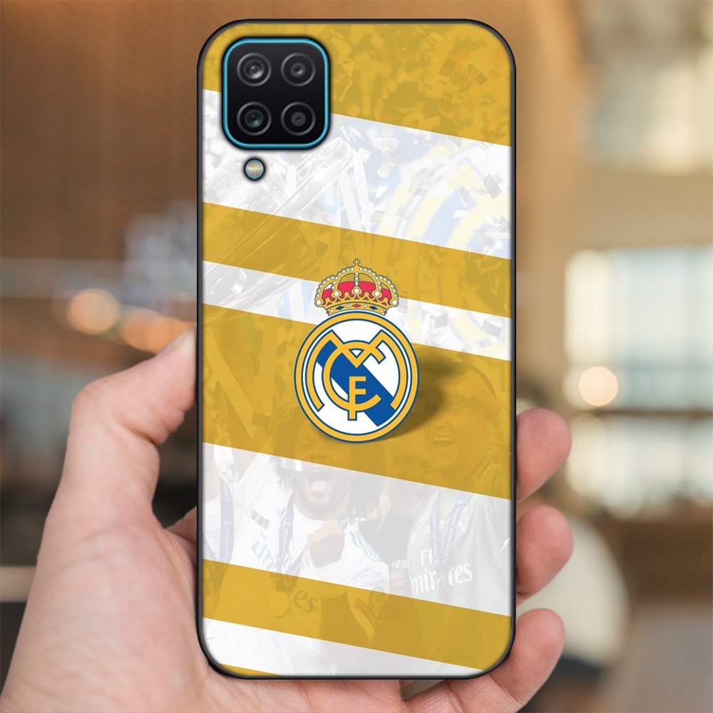 Ốp lưng Samsung A12 5G, M12 viền đen in hình Real Madrid
