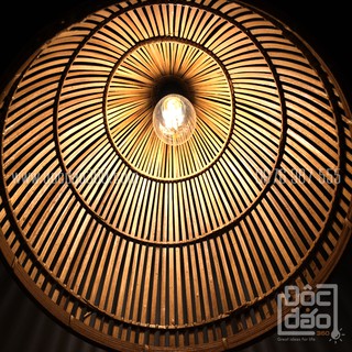 Đèn mây tre đan mẫu D360-MTD08