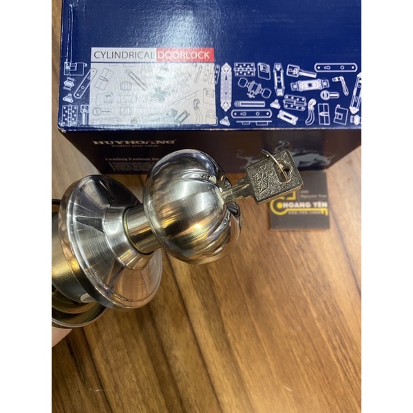 Khóa tay nắm tròn, khóa đấm tròn Huy Hoàng con voi EX02 - cam kết chính hãng