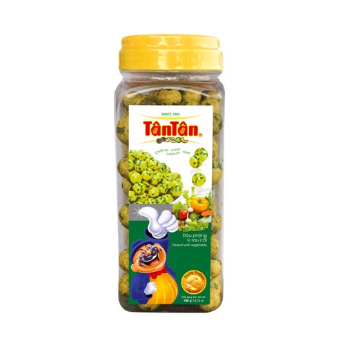 Combo 2 Hũ Đậu Phộng Vị Rau Cải Tân Tân 190g